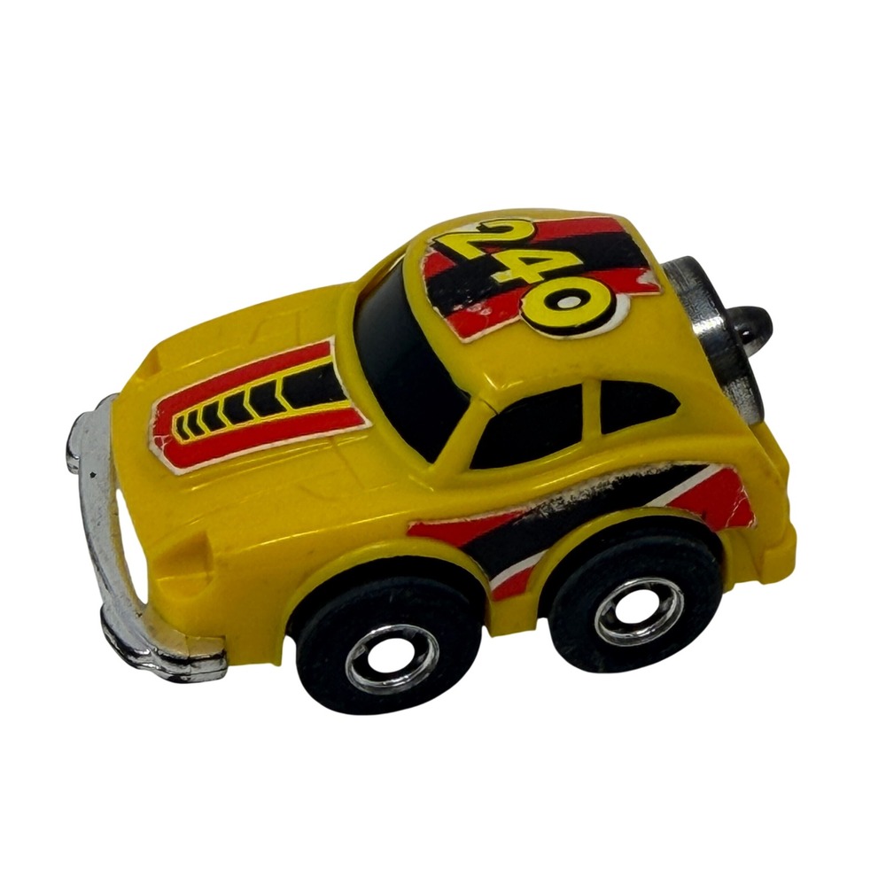 Vintage 1980s Nomura 240 Turbo Friction Car Yellow Made in Japan Toy